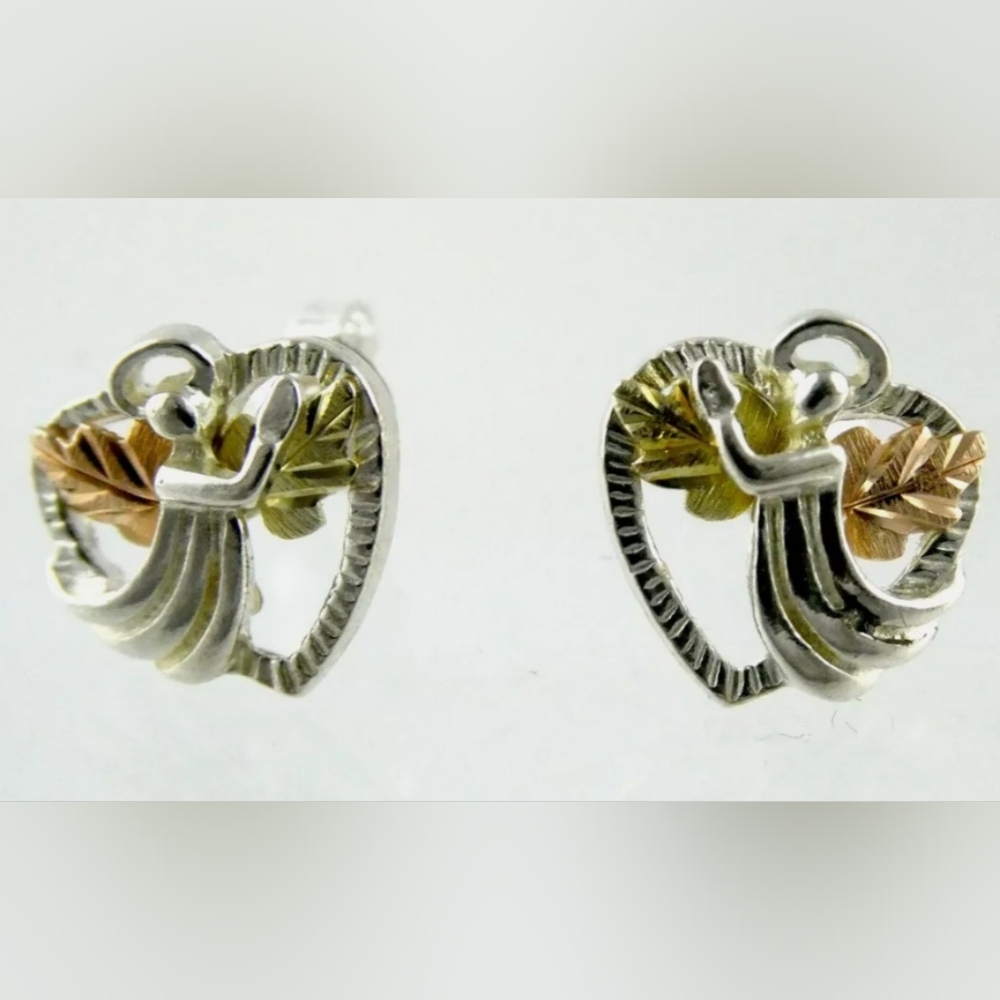 Black Hills Gold Sterling silver Angel Post Earrings